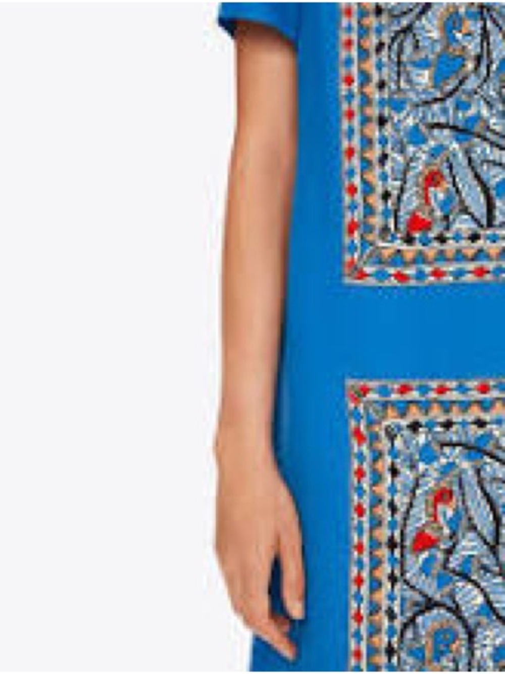 TORY BURCH Mallory Something Wild 100% Silk Printed Shift Dress - Picture 9 of 13